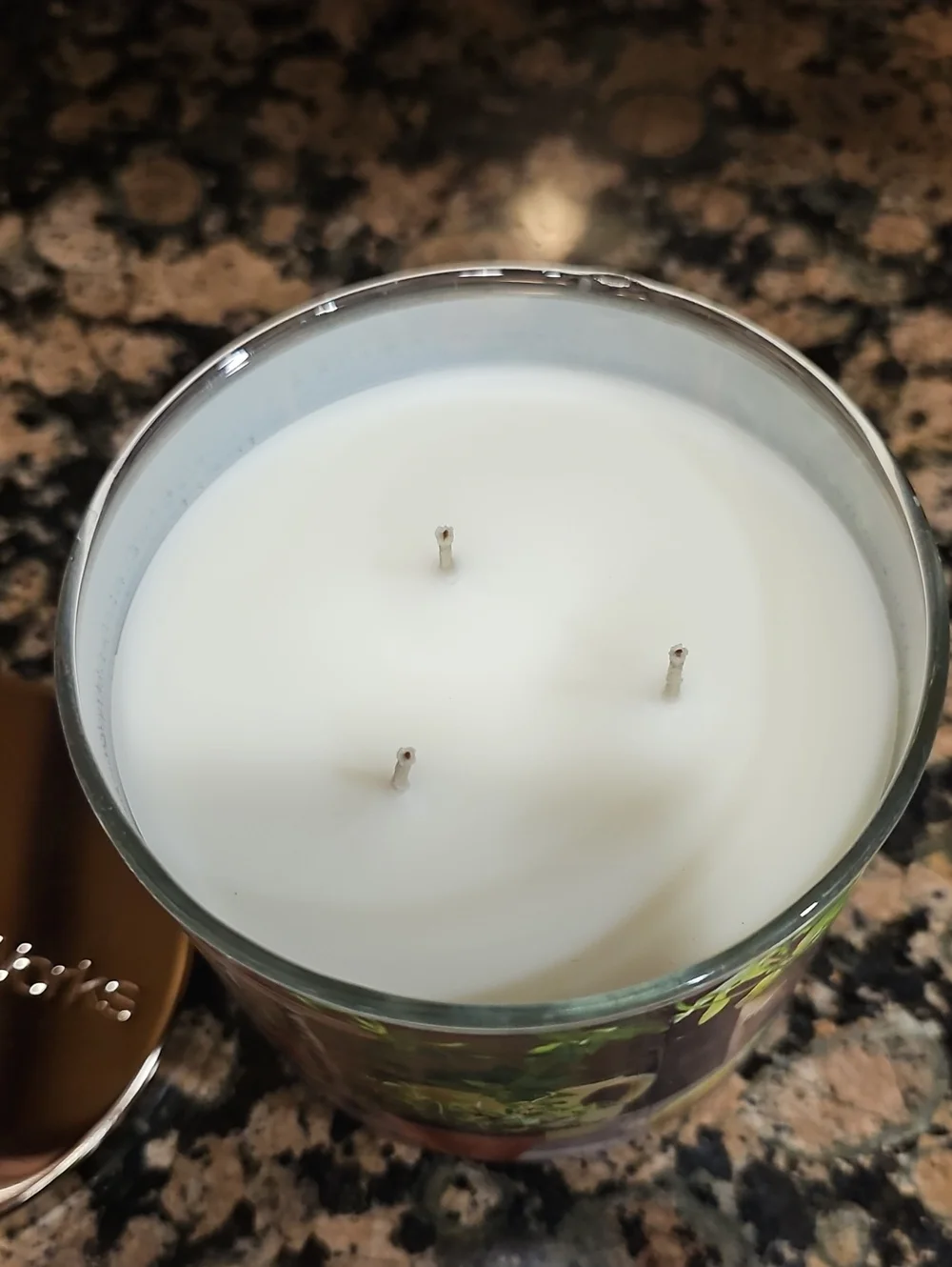 BBW Lemon Mint Leaf 3 Wick Candle